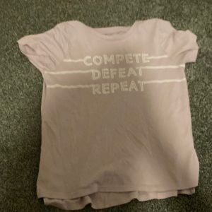 Purple short sleeve shirt super cute selling it for $5